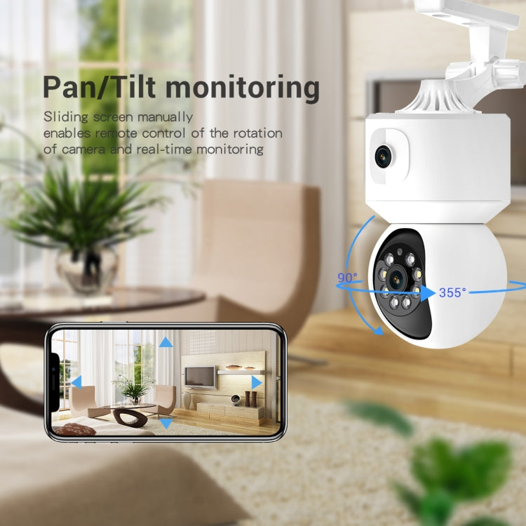ESCAM QF010 2x2MP Dual Lens Dual Screen Surveillance WiFi Camera Support Two-way Voice & Motion Detection, QF010 ESCAM QF010 2x2MP Dual Lens Dual Screen Surveillance WiFi Camera Support Two-way Voice & Motion Detection, QF010